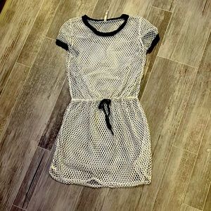 White fishnet dress ! In white 👻